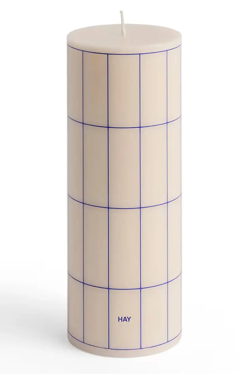 candela decorativa Column Candle 7 x 20 cm colore beige