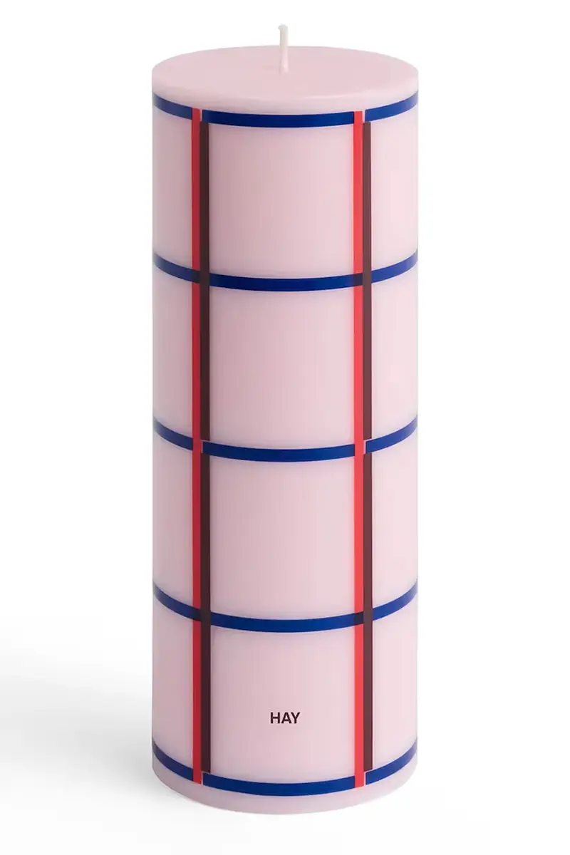candela decorativa Column Candle 7 x 20 cm colore rosa