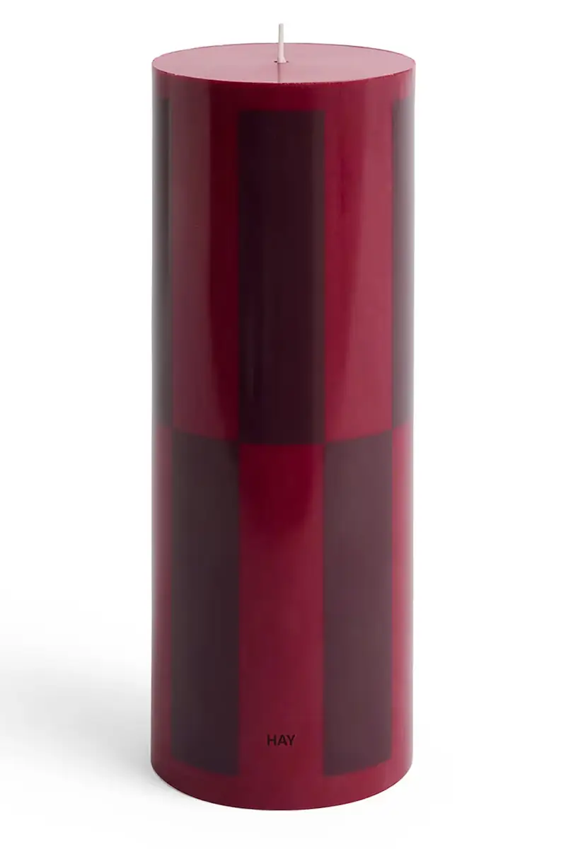candela decorativa Column Candle 9 x 25 cm colore rosso
