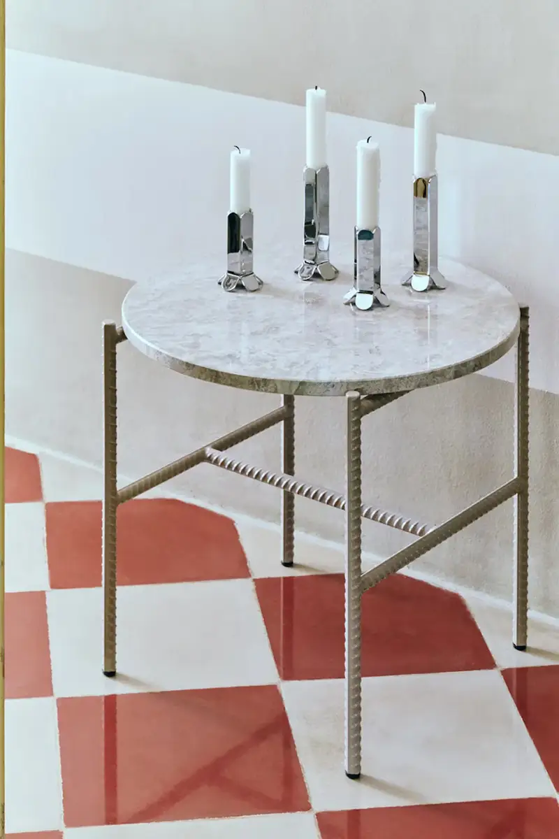 candeliere decorativo Arcs 5, 5 x 13 cm colore grigio miniatura 2