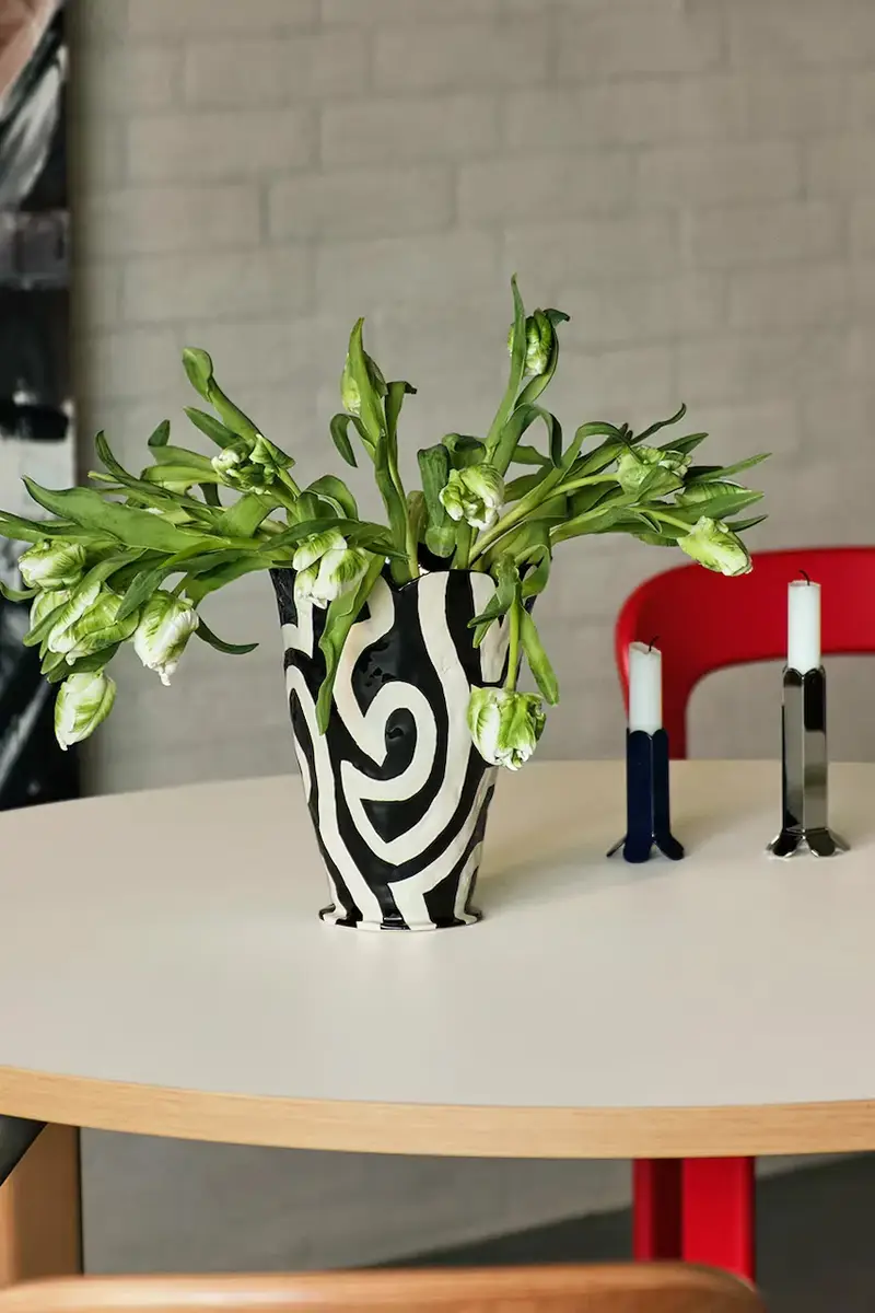 candeliere decorativo Arcs 5, 5 x 13 cm colore grigio miniatura 3