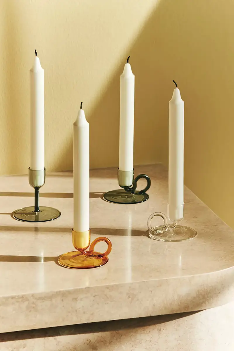 candeliere decorativo Tiny Straight 7 x 7, 7 cm colore grigio miniatura 2