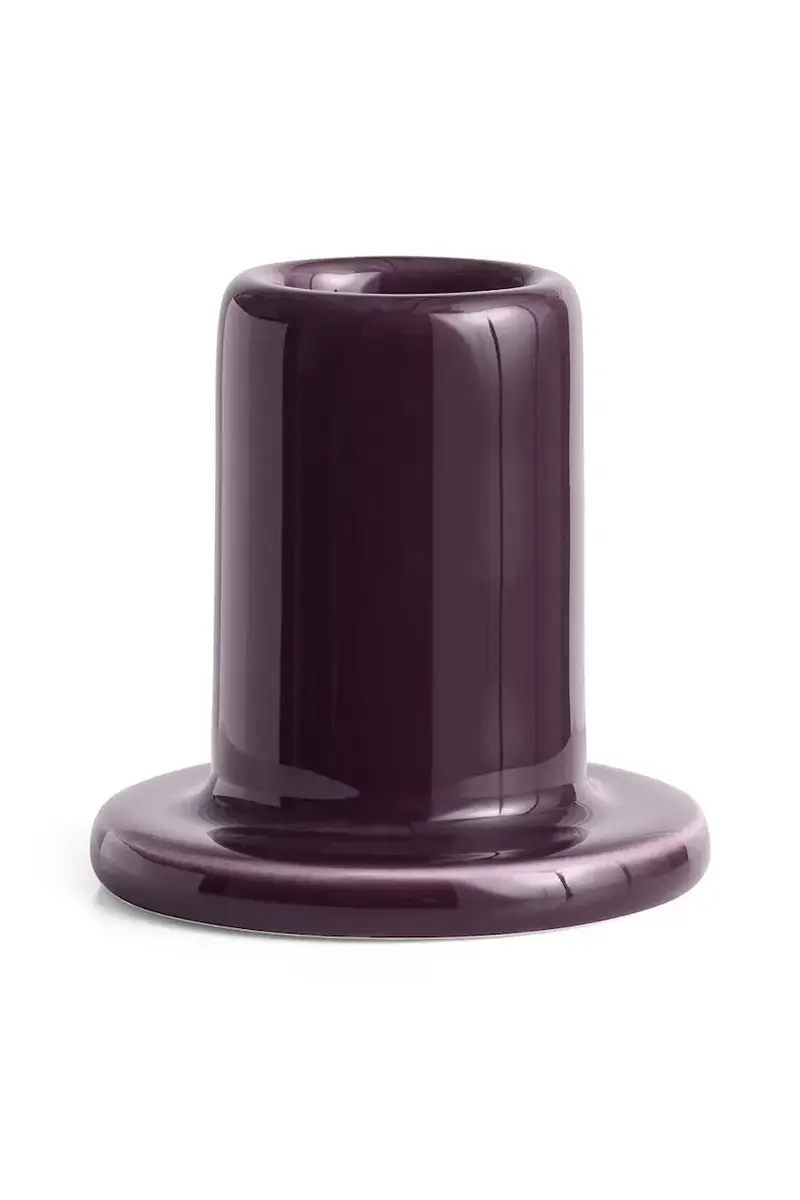 candeliere decorativo Tube 5,5 x 5,5 cm colore granata