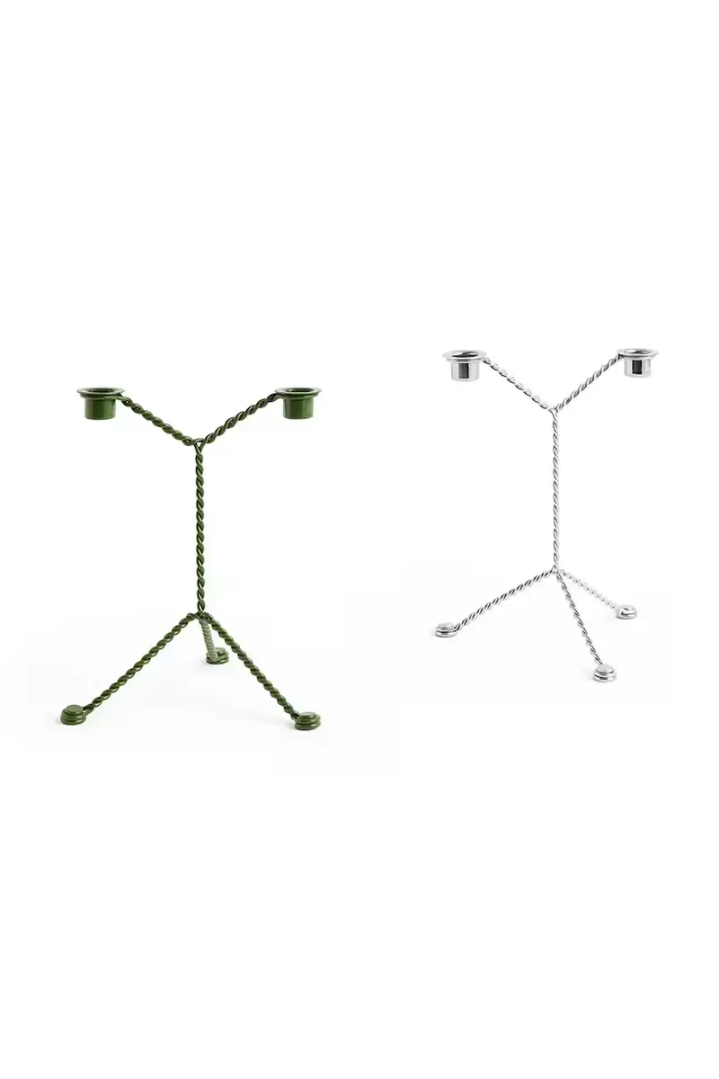 candeliere decorativo Wire 19 x 25 cm colore verde miniatura 2