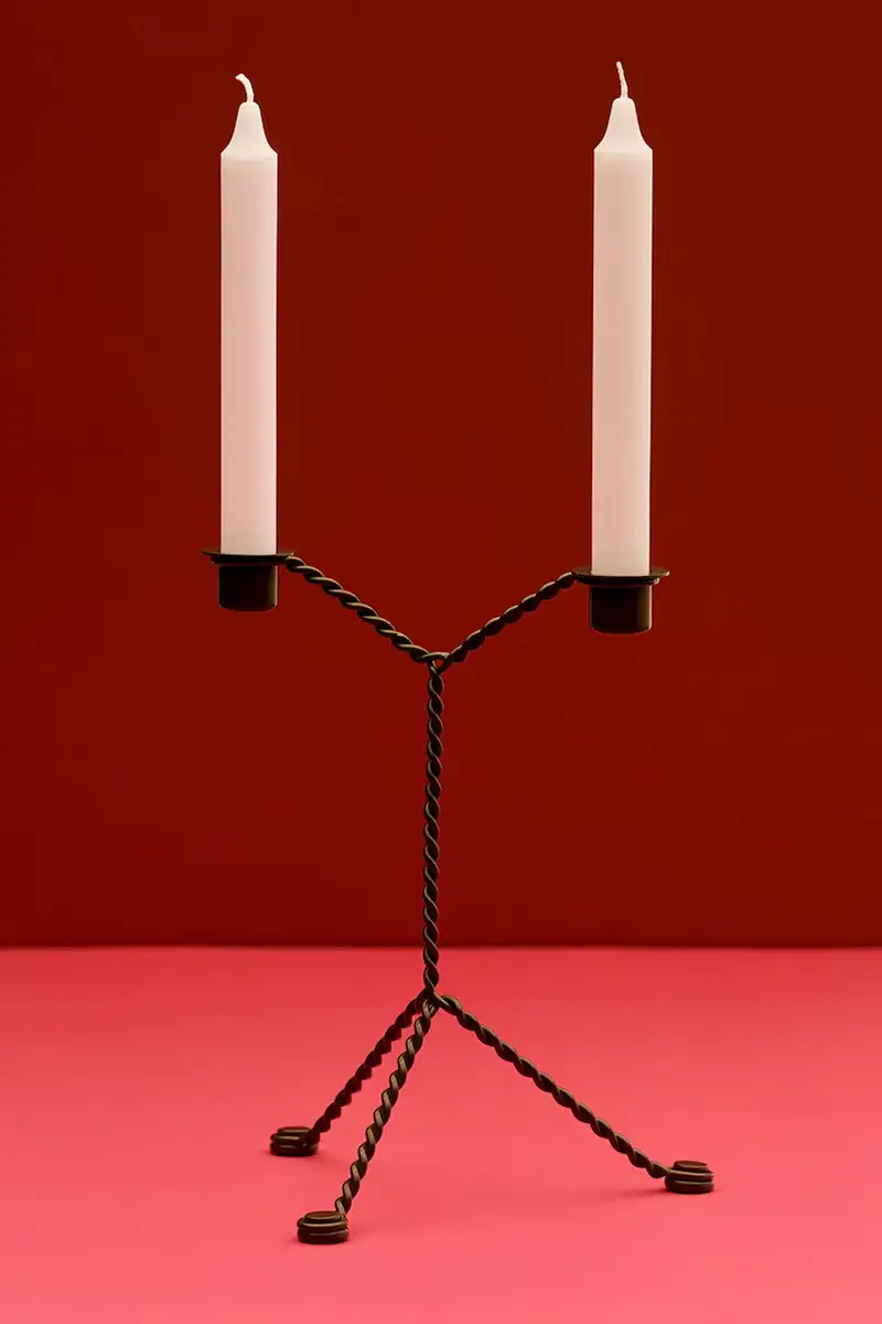 candeliere decorativo Wire 19 x 25 cm colore verde miniatura 3