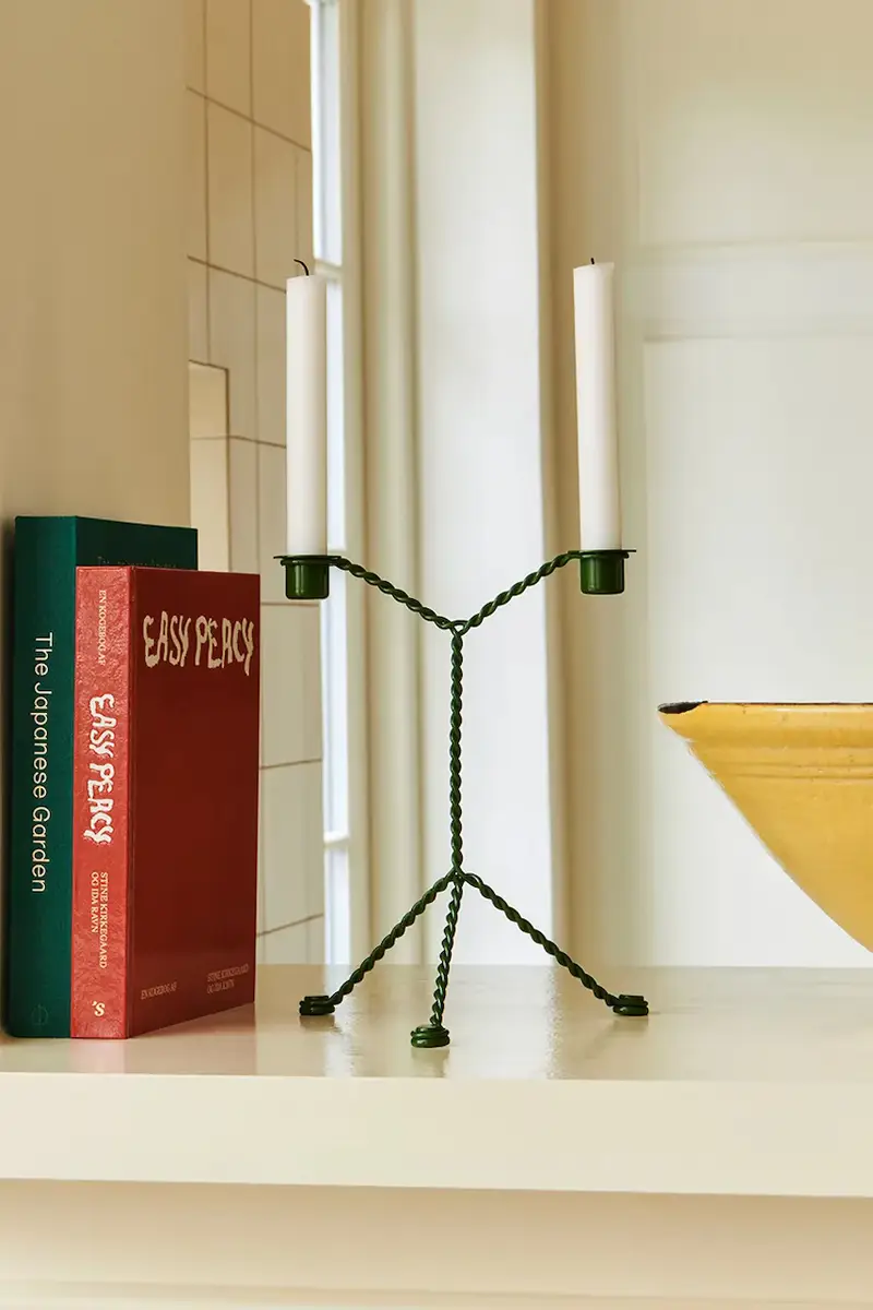 candeliere decorativo Wire 19 x 25 cm colore verde miniatura 5