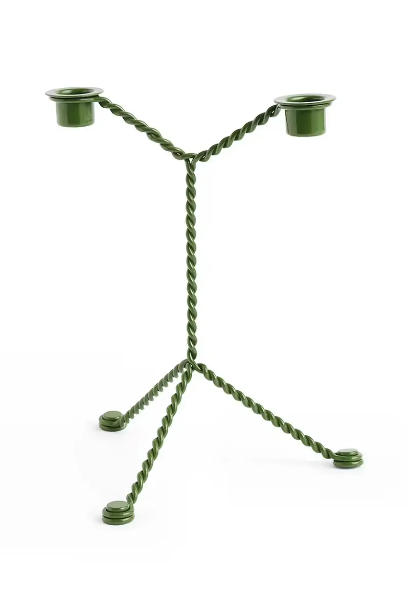 candeliere decorativo Wire 19 x 25 cm colore verde