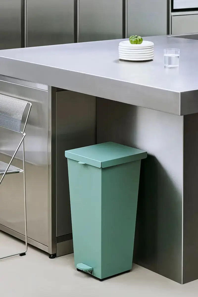 cestino dei rifiuti Loop Bin 26 L/26, 5 x 31, 5 x 57 cm colore turchese miniatura 2