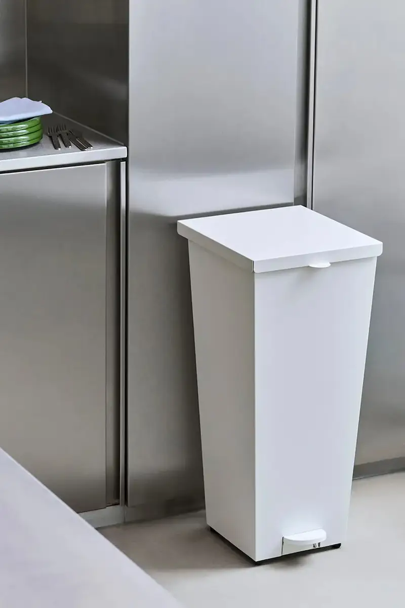 cestino dei rifiuti Loop Bin 58 L/34 x 40 x 75 cm colore bianco miniatura 2