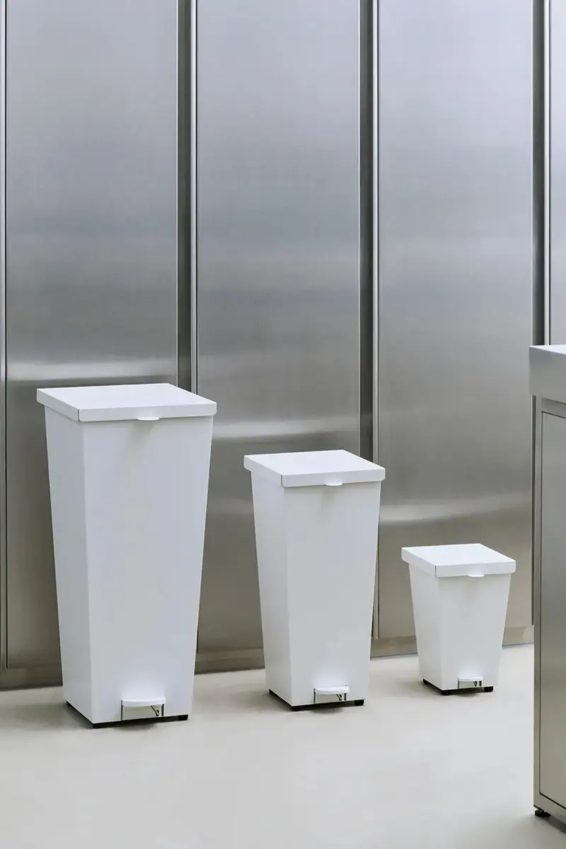 cestino dei rifiuti Loop Bin 58 L/34 x 40 x 75 cm colore bianco miniatura 3