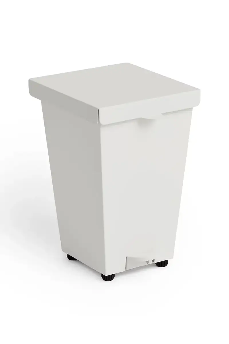 cestino dei rifiuti Loop Bin 8 L/21,5 x 25,5 x 32 cm colore bianco