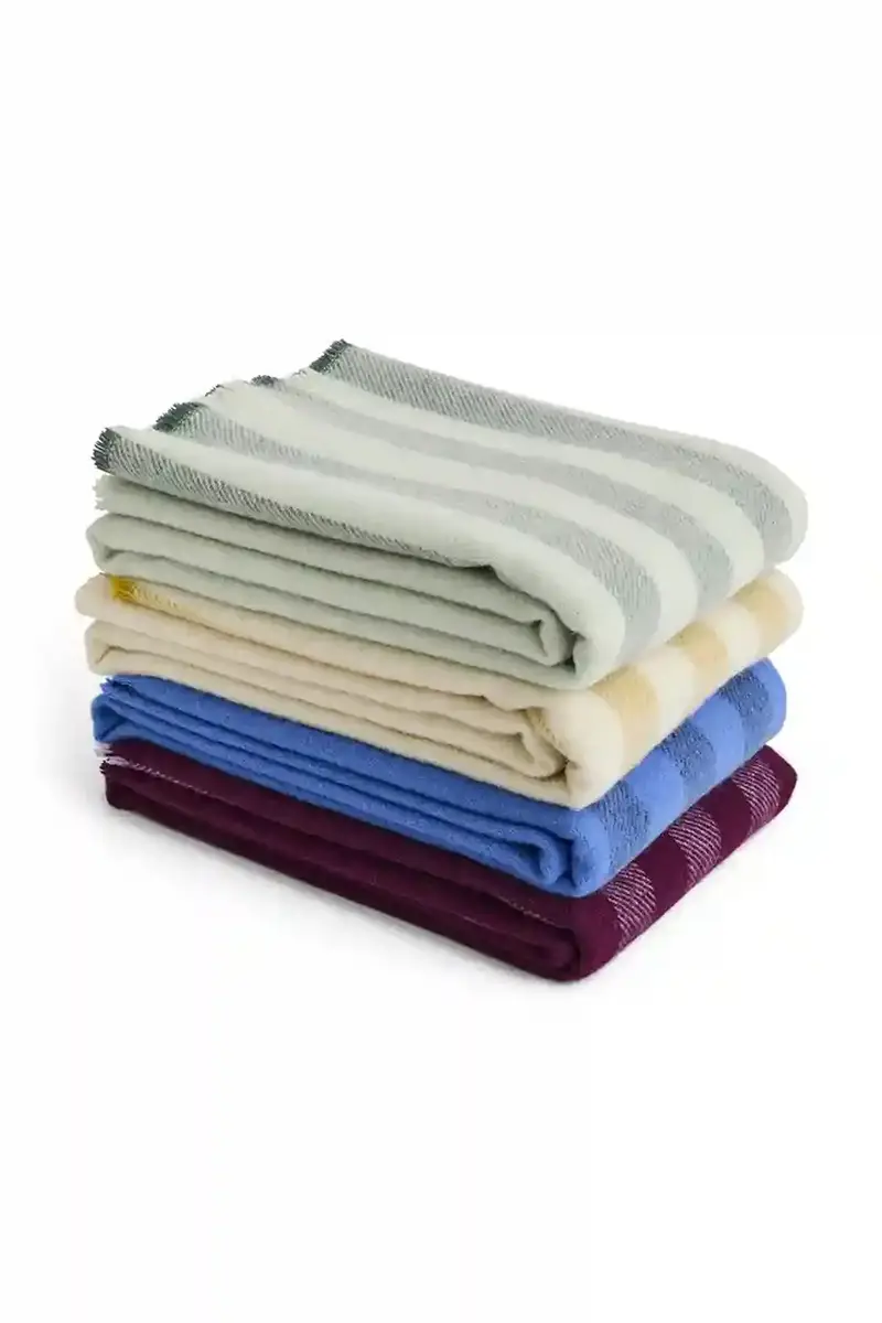 coperta di lana Duo 130 x 180 cm colore giallo miniatura 2