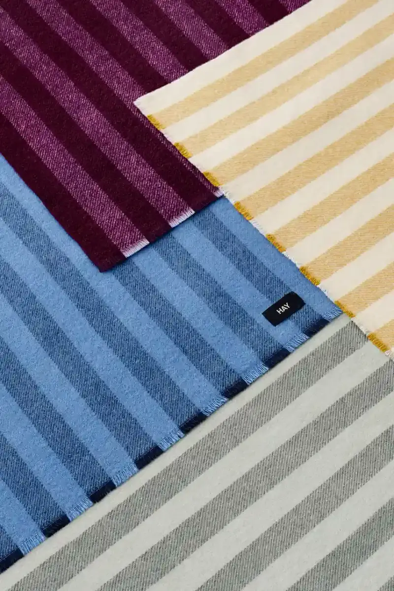 coperta di lana Duo 130 x 180 cm colore violetto miniatura 3