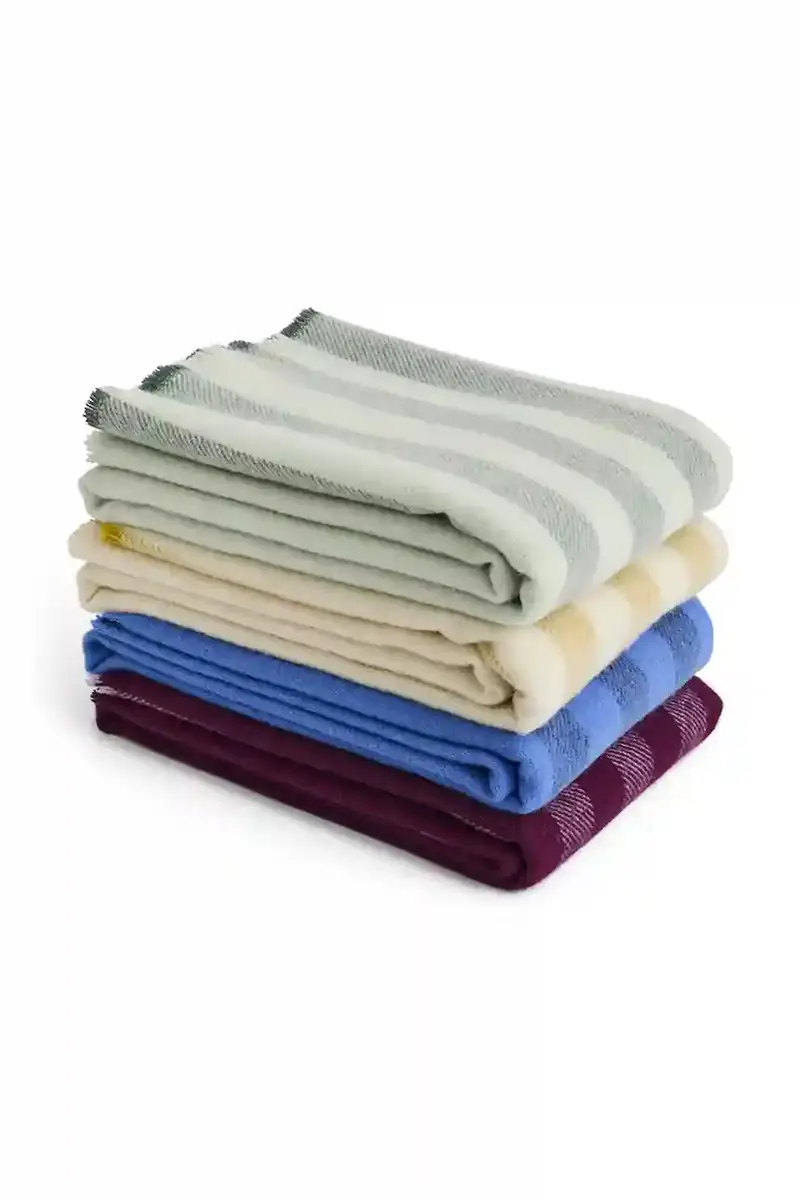 coperta di lana Duo 130 x 180 cm colore violetto miniatura 2