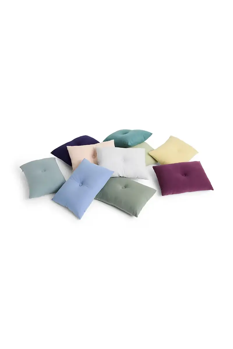 cuscino decorativo con lino Dot 60 x 45 cm colore blu navy miniatura 2