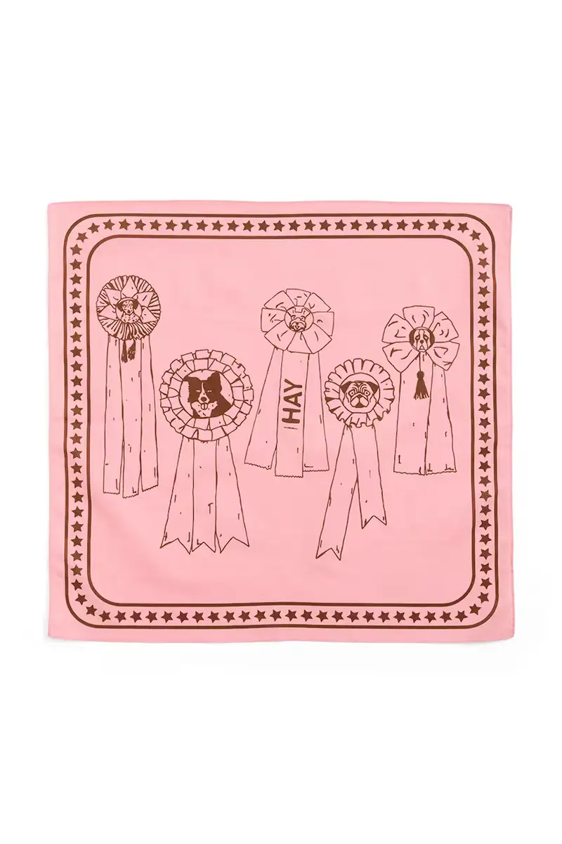 foulard per cane 55 x 55 cm colore rosa