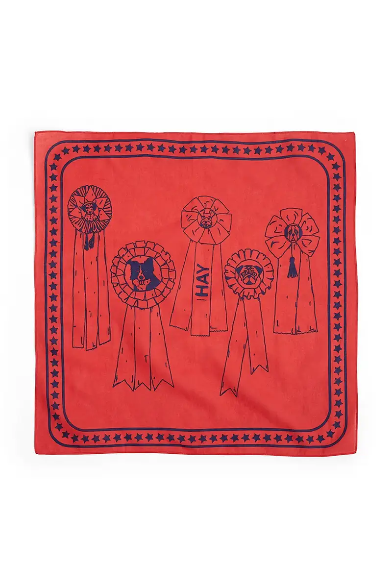 foulard per cane 55 x 55 cm colore rosso