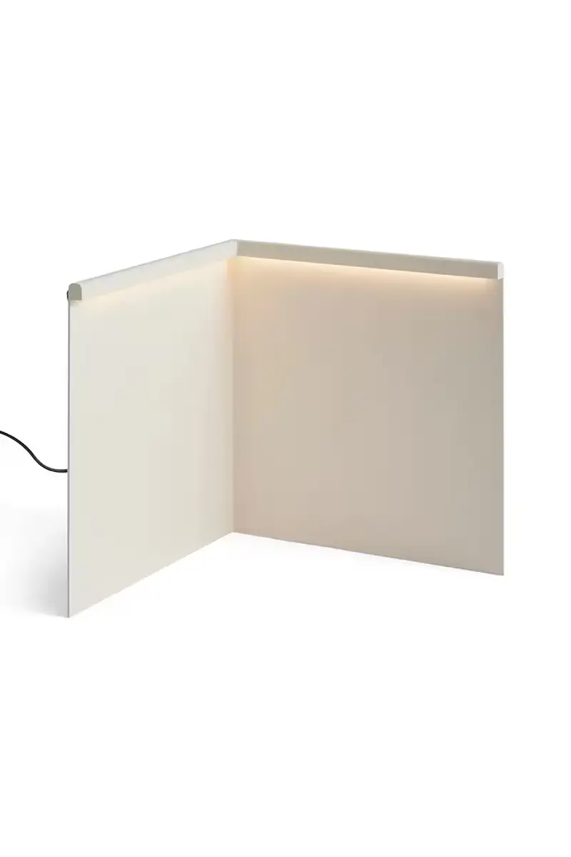 lampada da tavolo led LBM 25 x 25 x 25 cm colore bianco miniatura 2