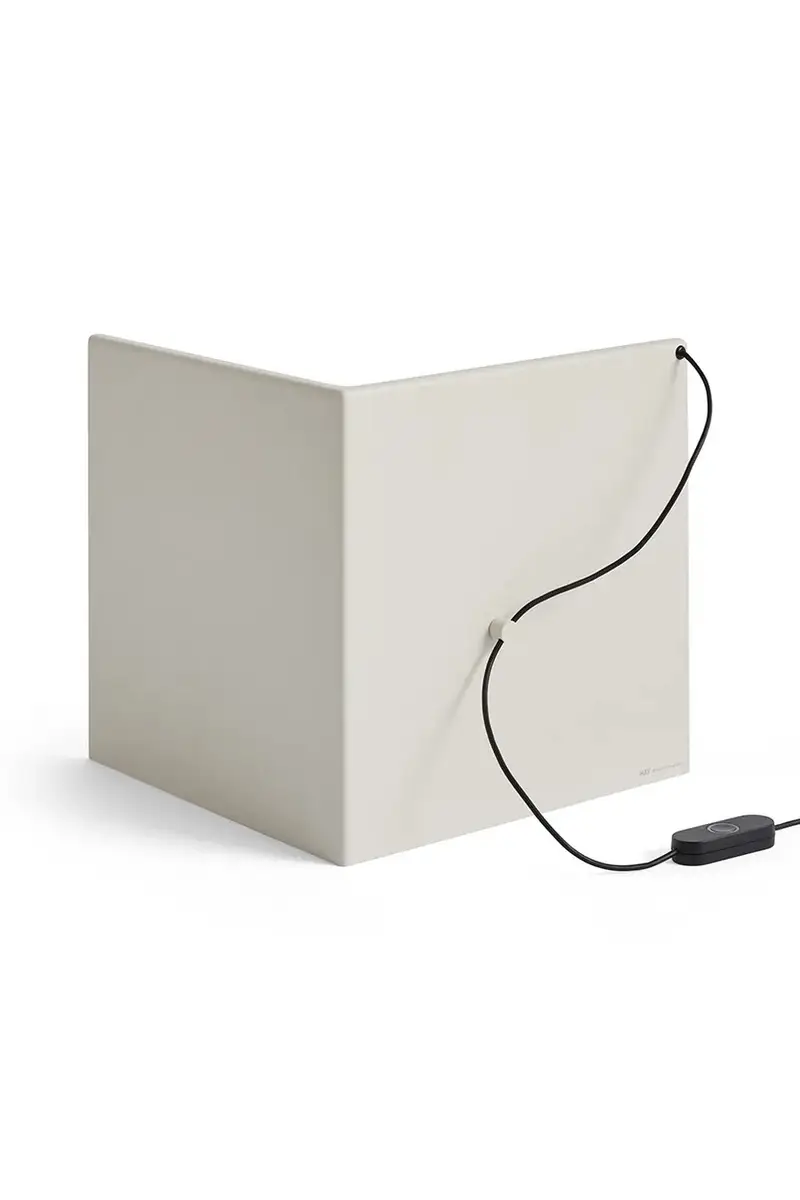 lampada da tavolo led LBM 25 x 25 x 25 cm colore bianco miniatura 3