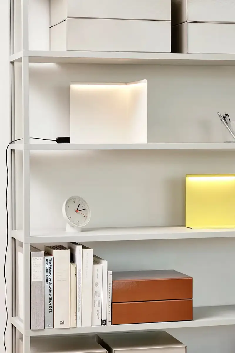 lampada da tavolo led LBM 25 x 25 x 25 cm colore bianco miniatura 5