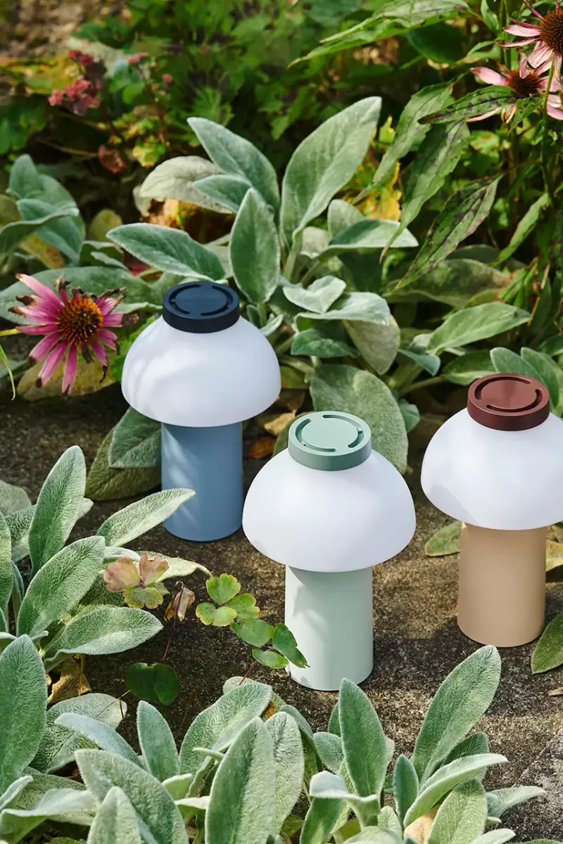 lampada da tavolo wireless a led 14 x 14 x 22 cm Arancione miniatura 4