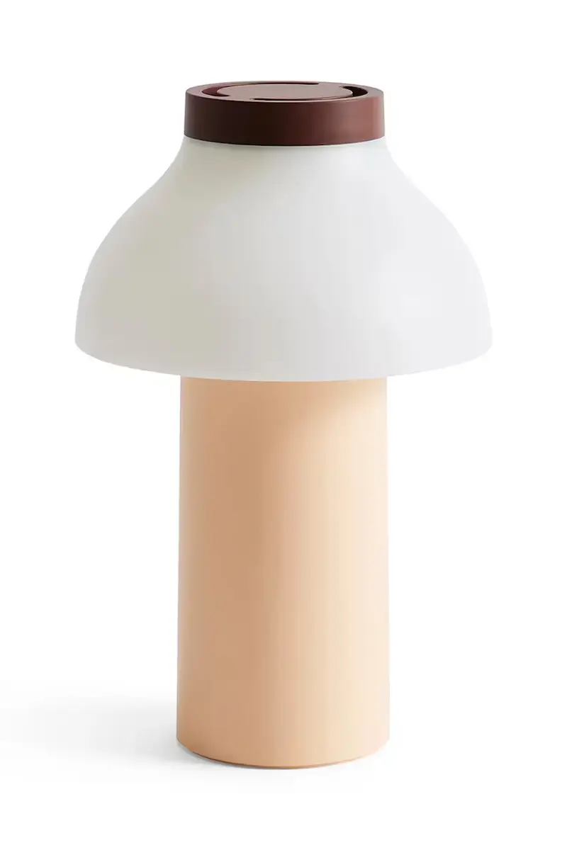 lampada da tavolo wireless a led 14 x 14 x 22 cm colore arancione