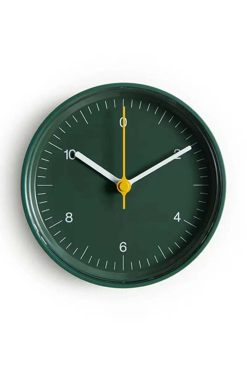 orologio da tavola 13 x 8 x 14, 5 cm colore verde miniatura 2