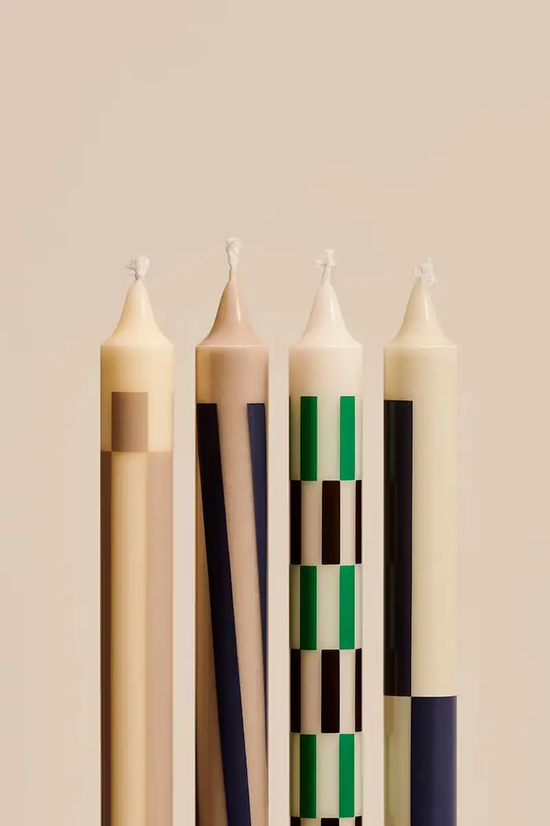 set candele 2, 2 x 24 cm pacco da 4 Multicolore miniatura 2