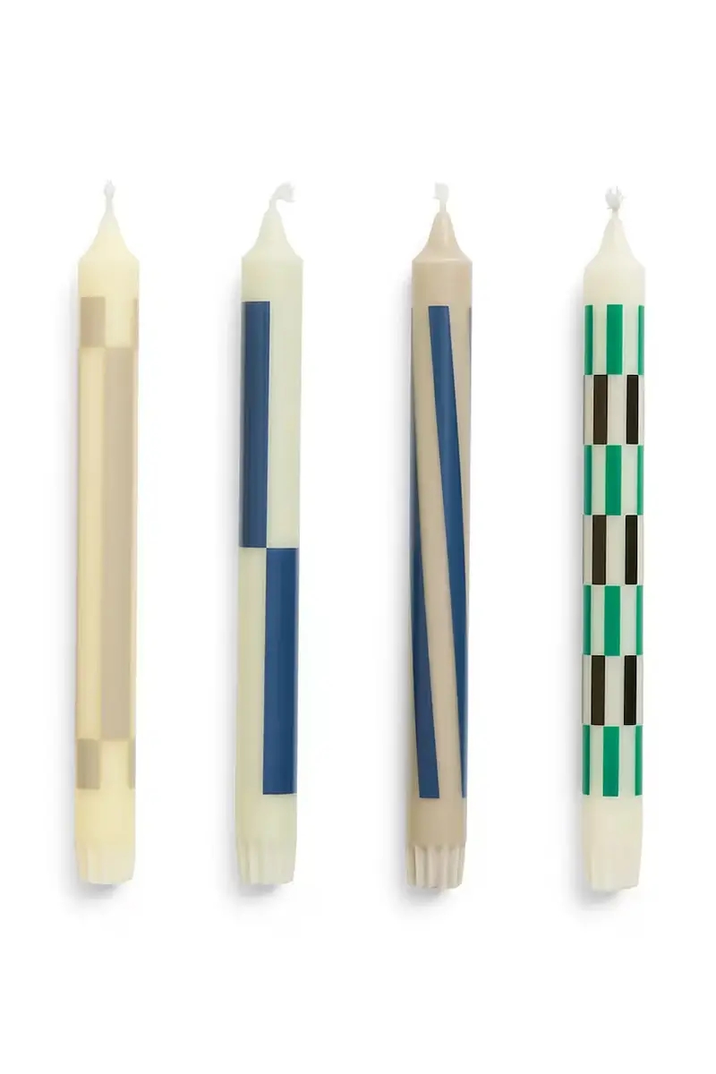 set candele 2,2 x 24 cm pacco da 4 Multicolore