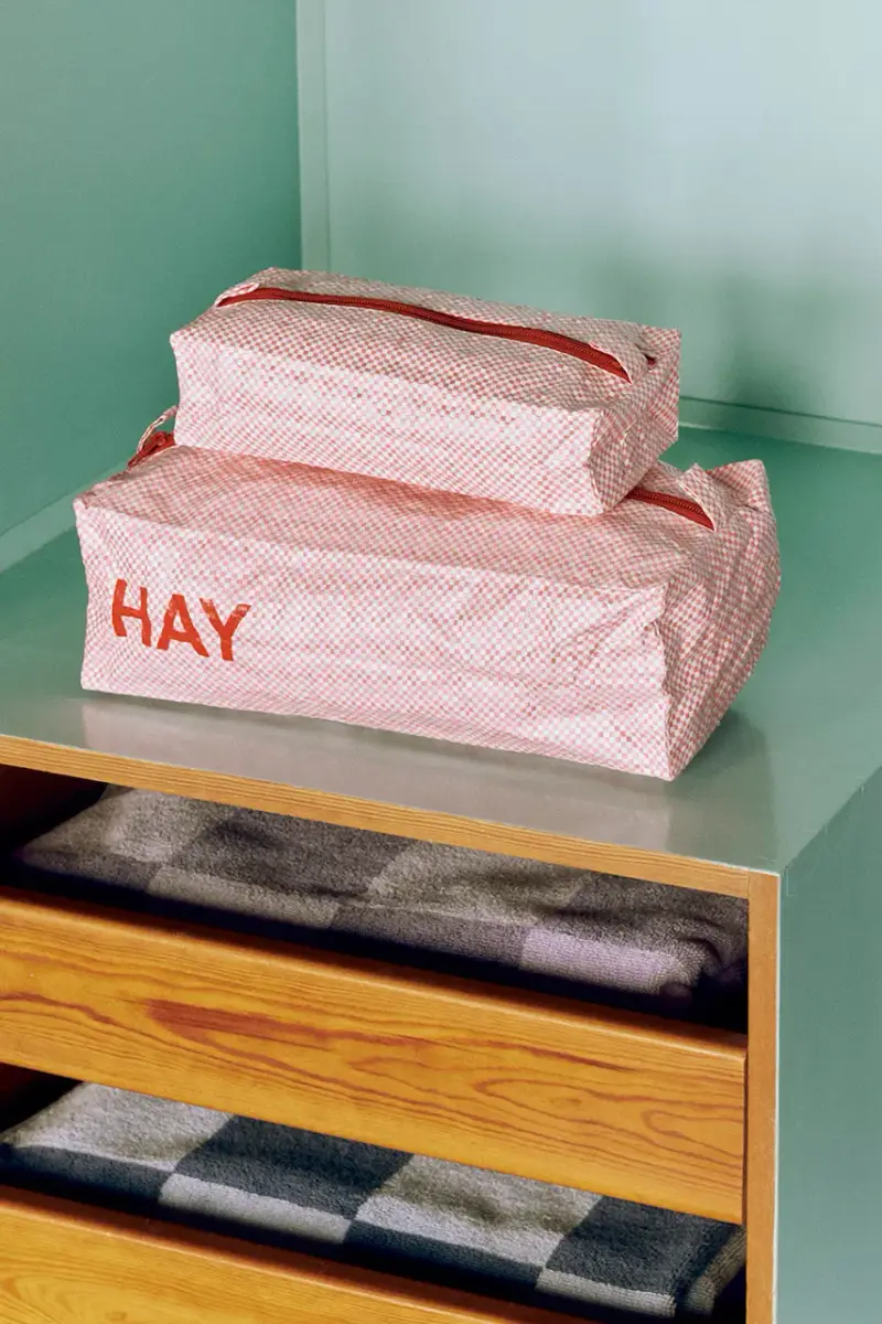 set di bustine Candy Mono Wash Bag pacco da 3 colore rosa miniatura 2