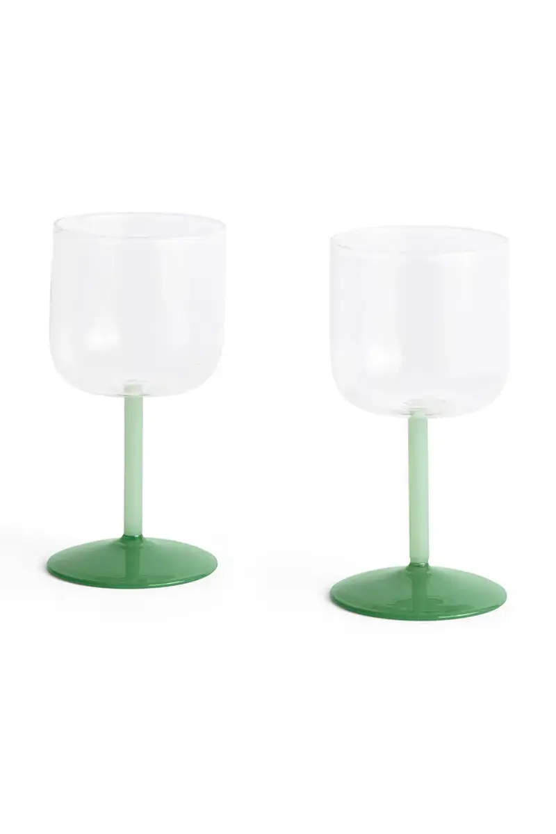 set di calici 7,5 x 15 cm pacco da 2 colore verde