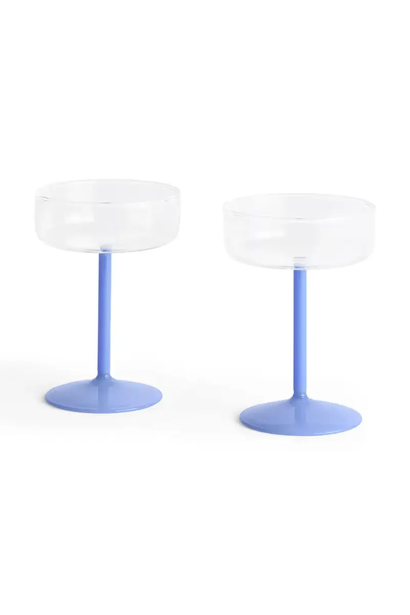 set di calici Tint Coupe 9 x 12,5 cm pacco da 2 colore blu