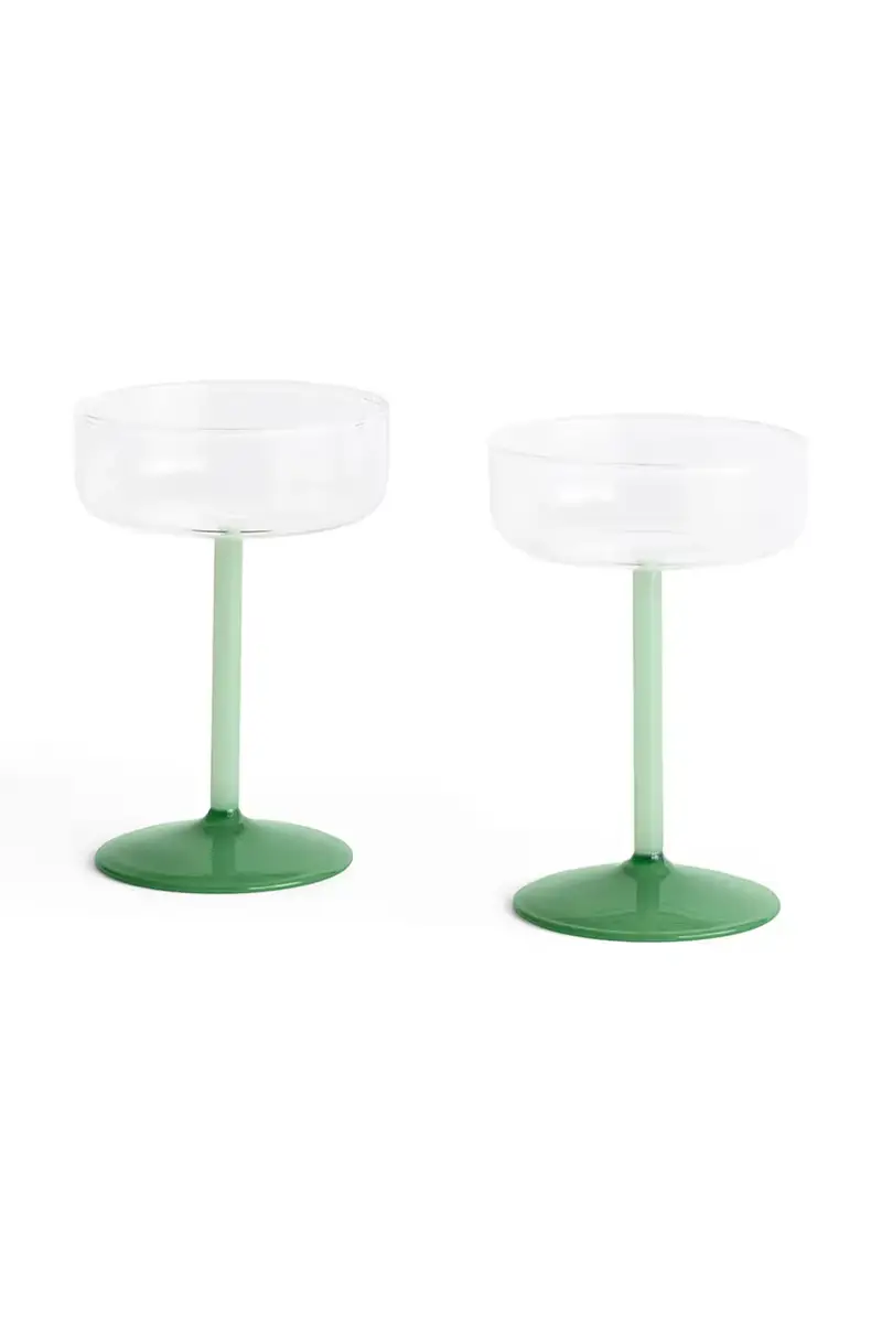 set di calici Tint Coupe 9 x 12,5 cm pacco da 2 colore verde