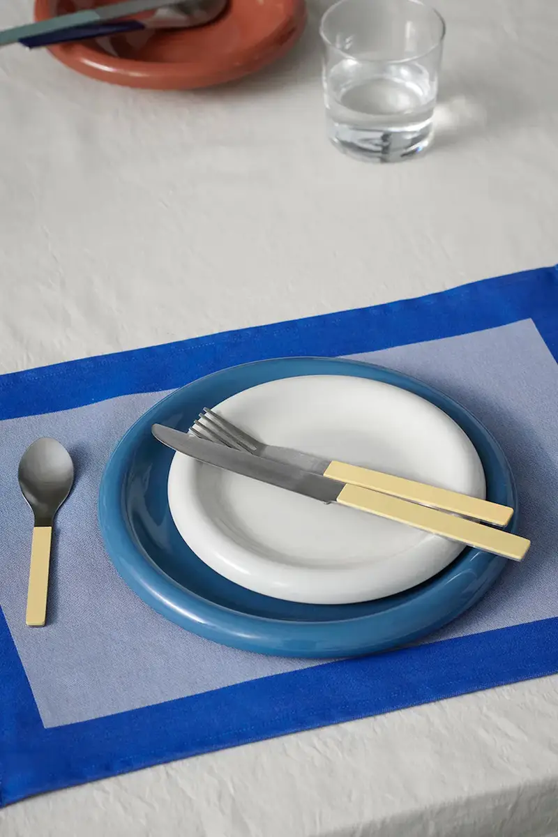 set di posate MVS 4 x 23, 5 cm 4 elementy Giallo miniatura 3