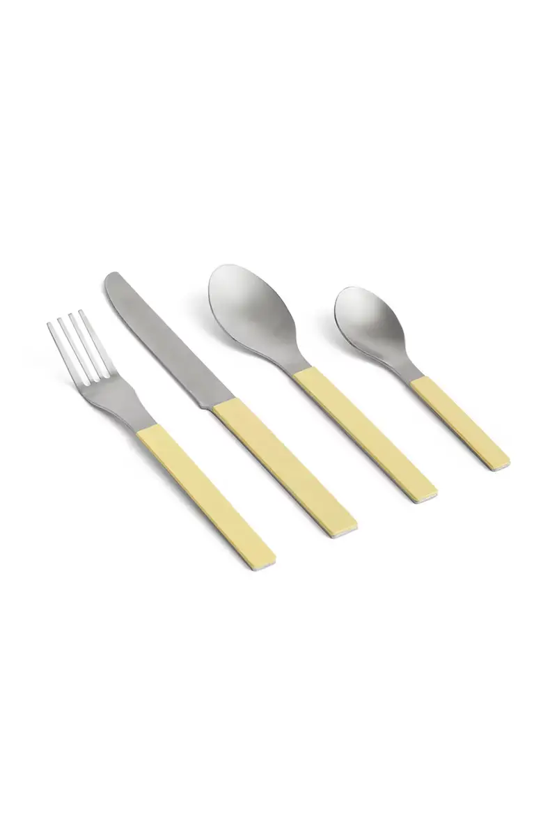 set di posate MVS 4 x 23,5 cm 4 elementy Giallo