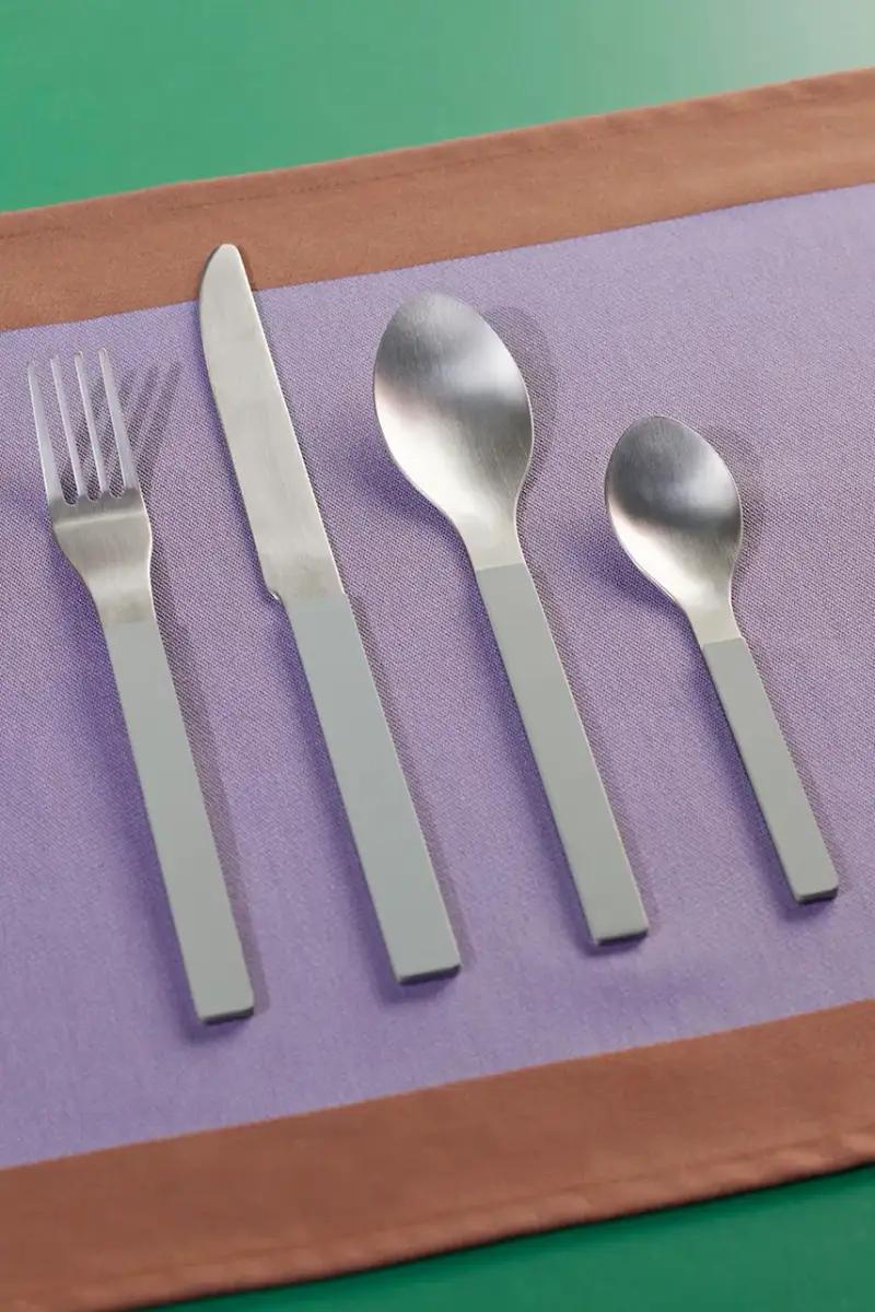 set posate MVS 4 x 23, 5 cm 4 elementy colore verde miniatura 2