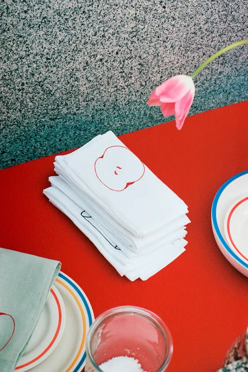 set tovaglioli Sobremesa 45 x 45 cm pacco da 4 colore bianco miniatura 3