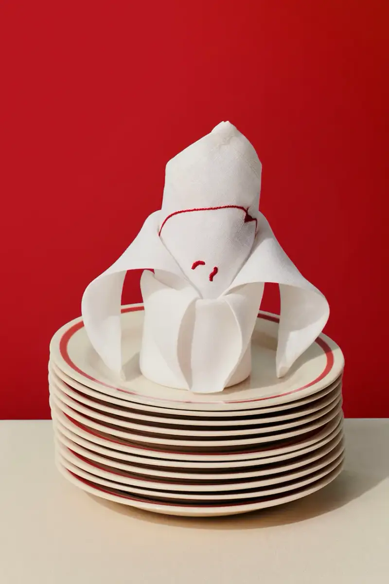 set tovaglioli Sobremesa 45 x 45 cm pacco da 4 colore bianco miniatura 4