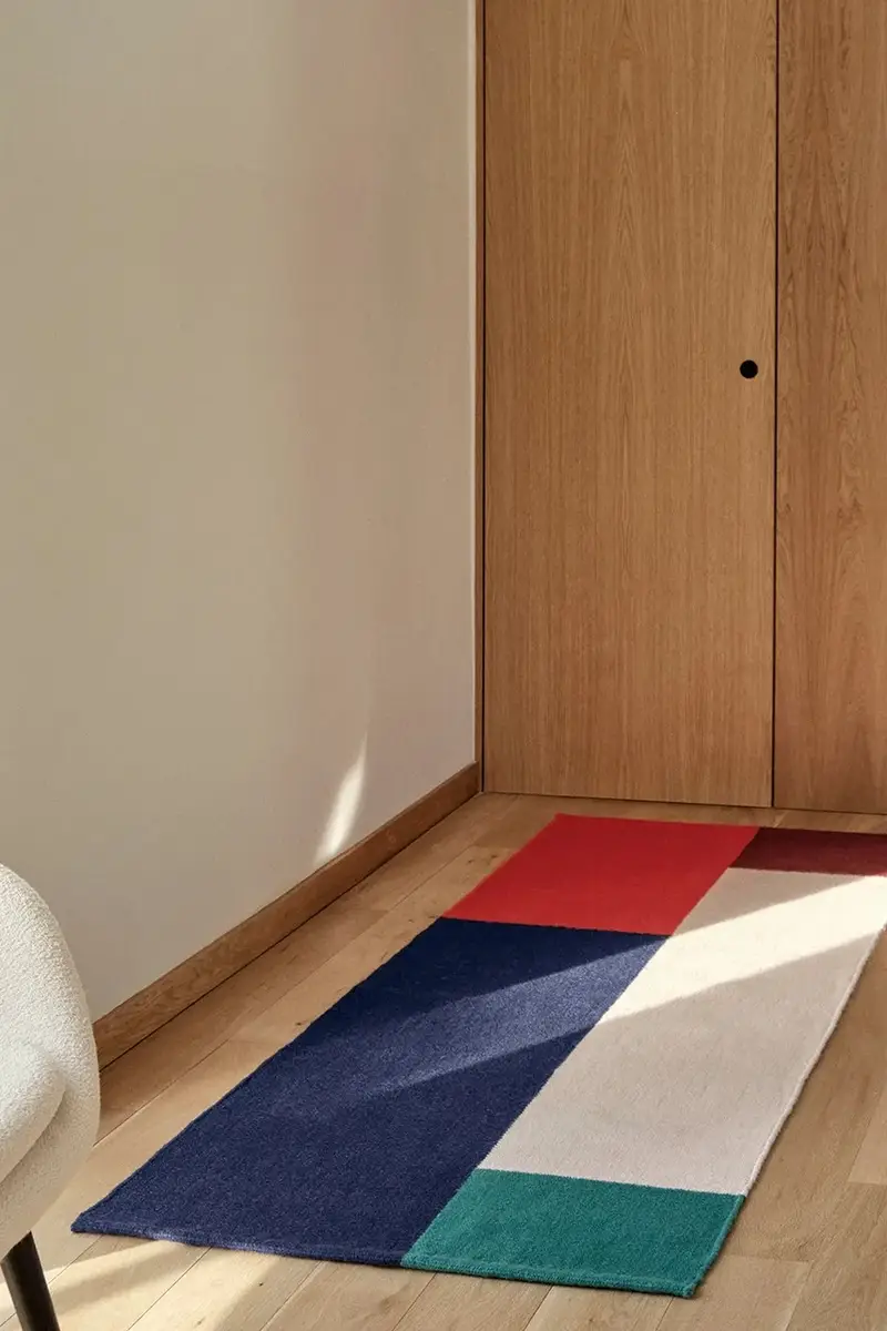 tappeto di lana Ethan 80 x 250 cm Multicolore miniatura 2