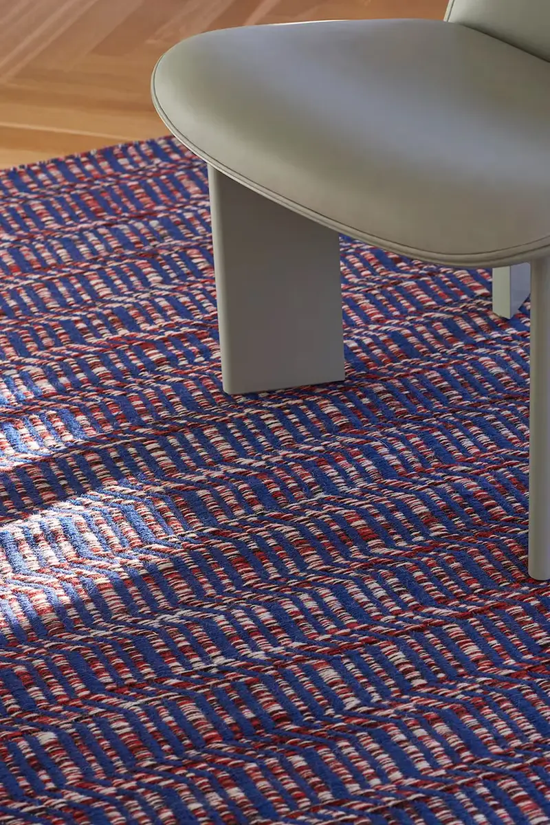 tappeto in lana Radio 50 x 80 cm Multicolore miniatura 3