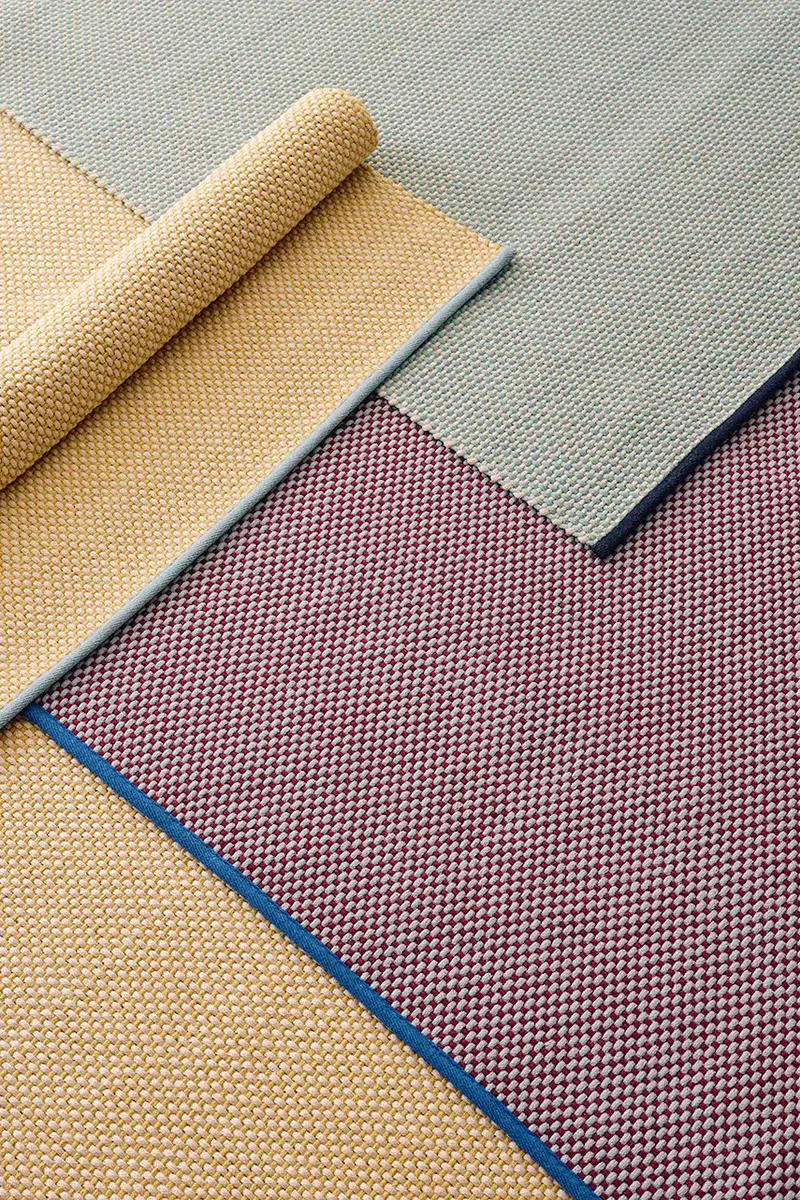 tappeto in misto lana Colour 140 x 200 cm colore blu miniatura 2