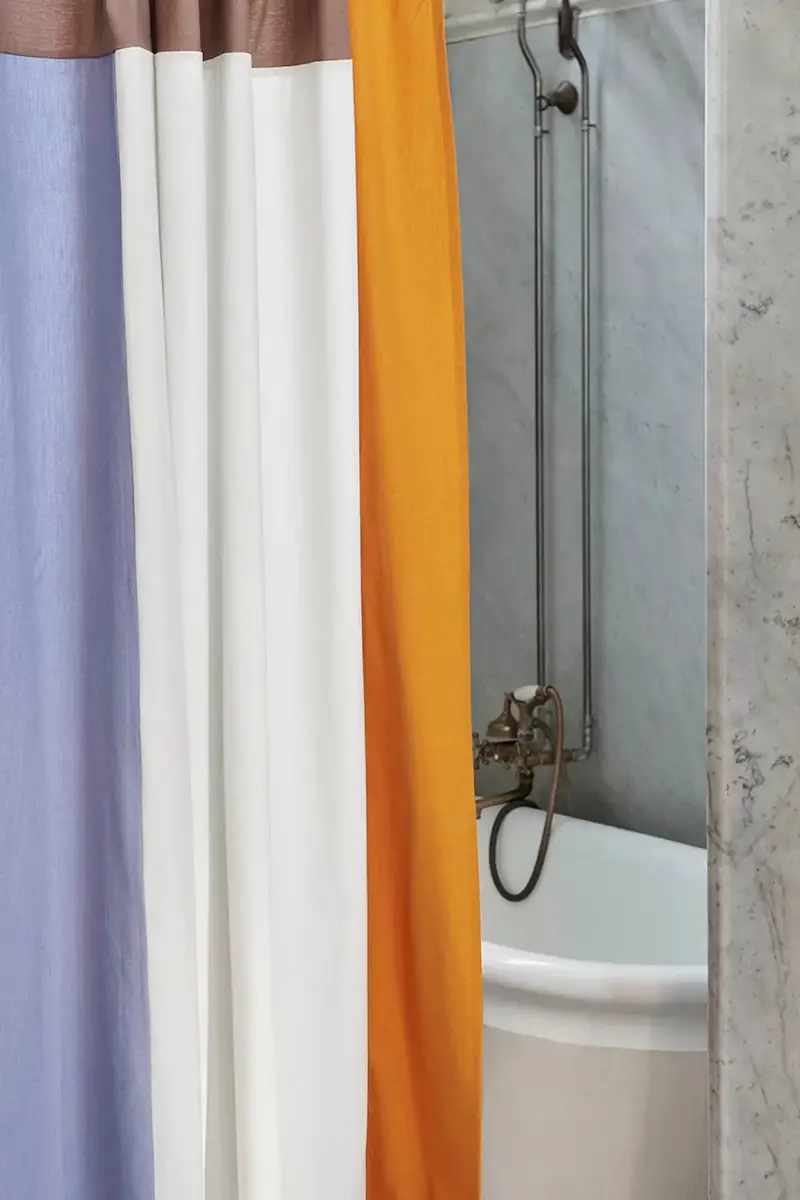 tenda da doccia Pivot 180 x 200 cm Multicolore miniatura 2