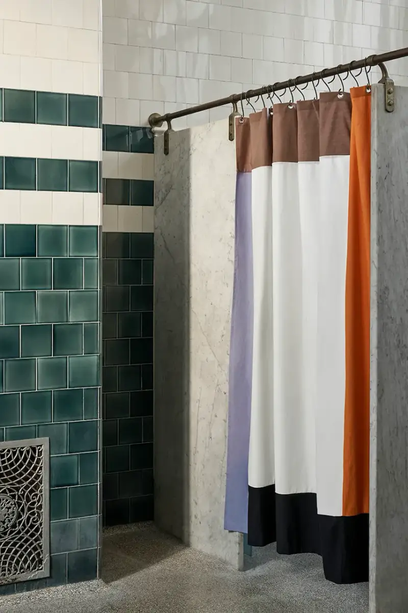 tenda da doccia Pivot 180 x 200 cm Multicolore miniatura 3