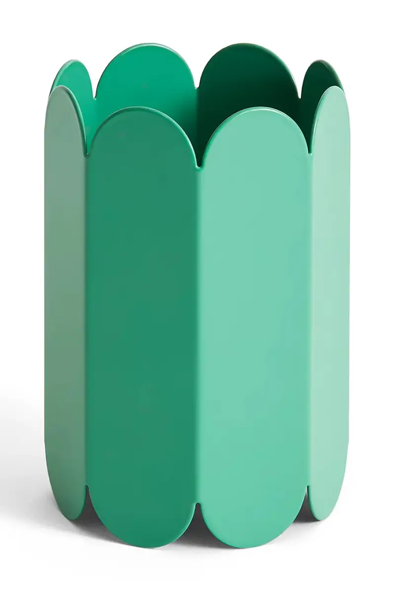 vaso decorativo Arcs 18 x 13 x 13 cm Verde