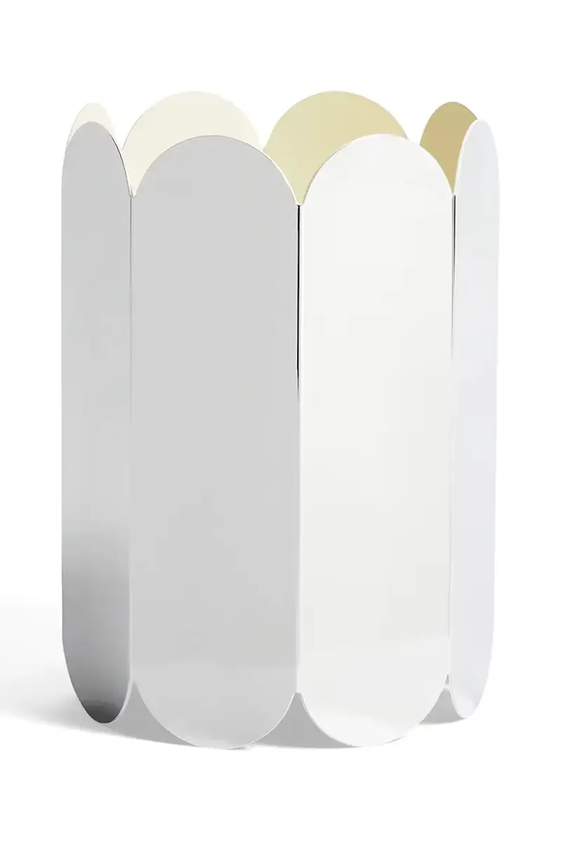 vaso decorativo Arcs 25 x 17 x 17 cm Grigio