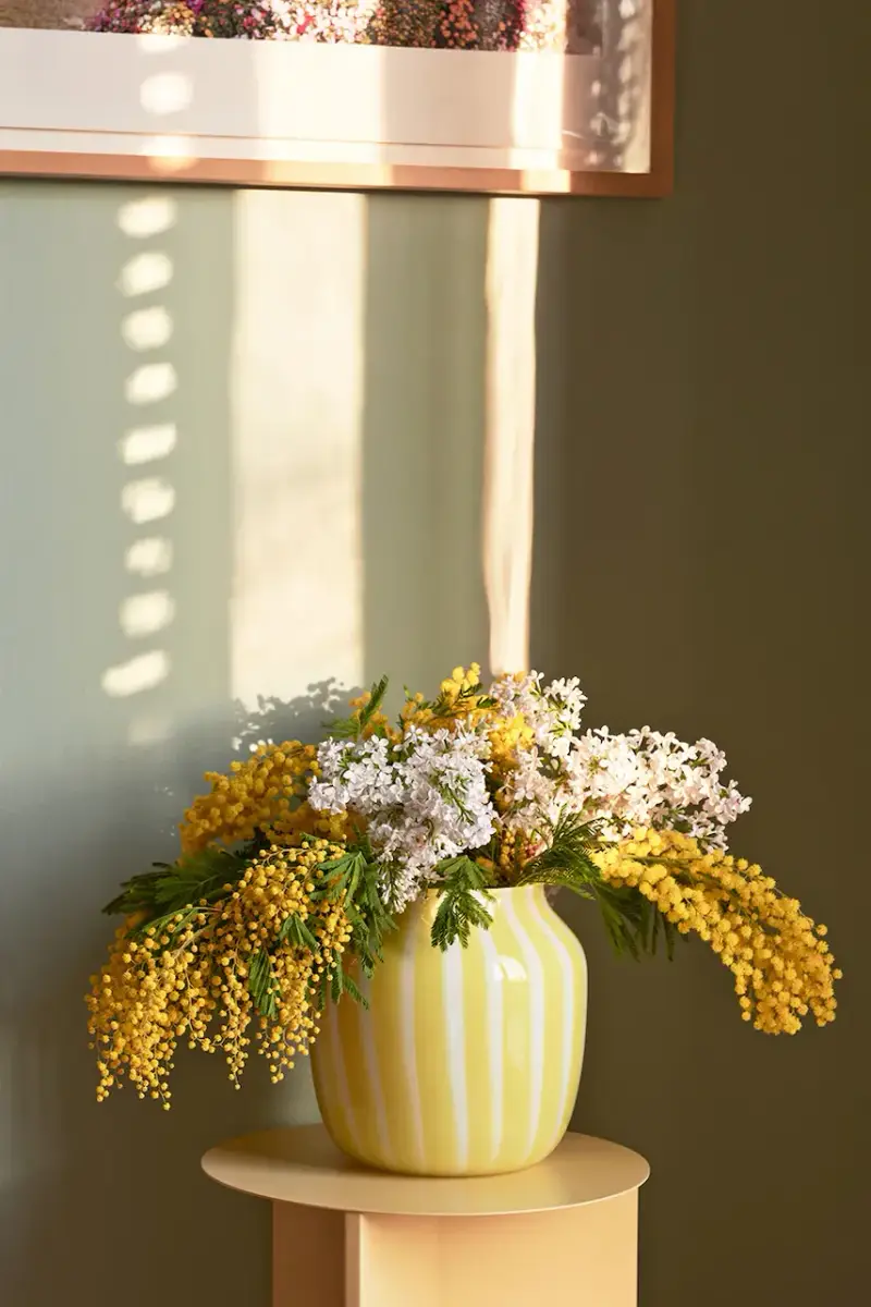 vaso decorativo Juice 22 x 22 cm Giallo miniatura 2