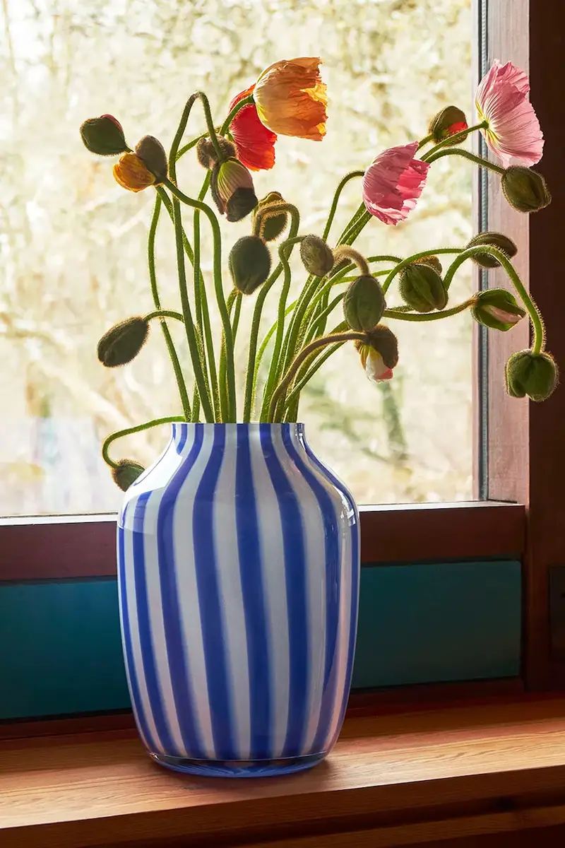 vaso decorativo Juice 28 x 20 cm Blu miniatura 3