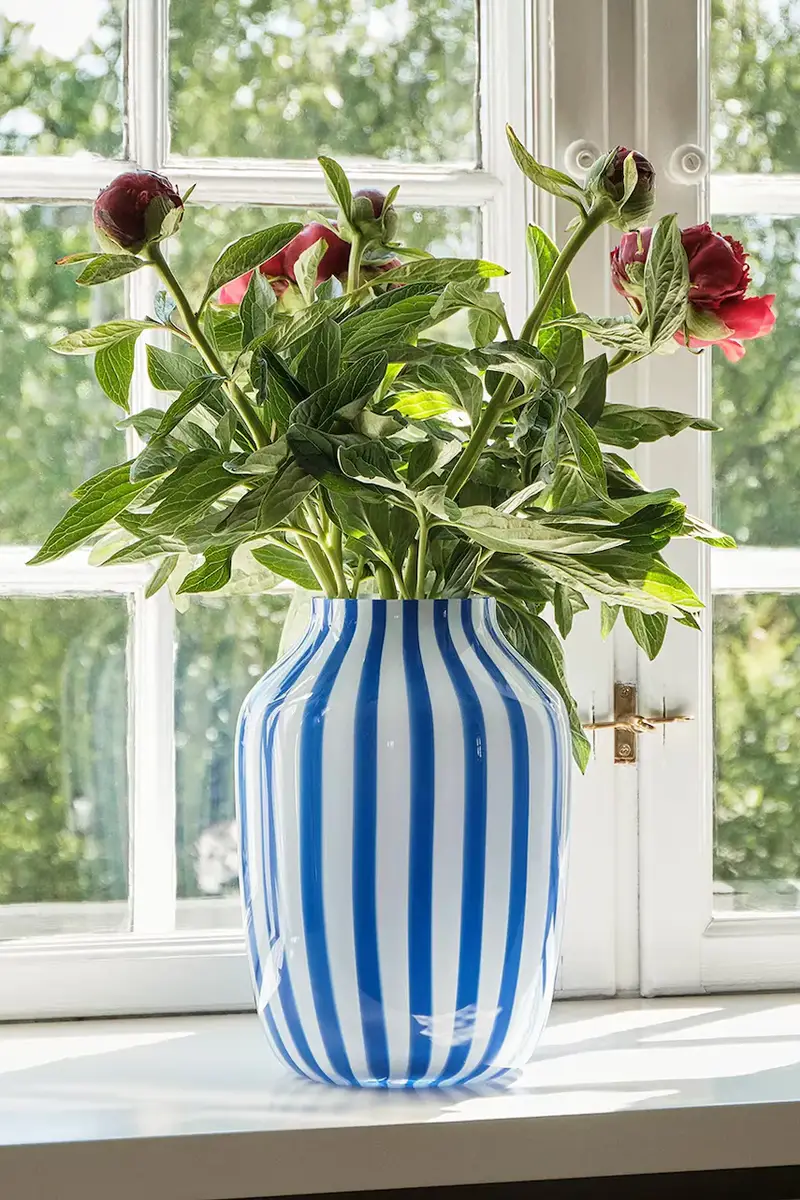 vaso decorativo Juice 28 x 20 cm Blu miniatura 2