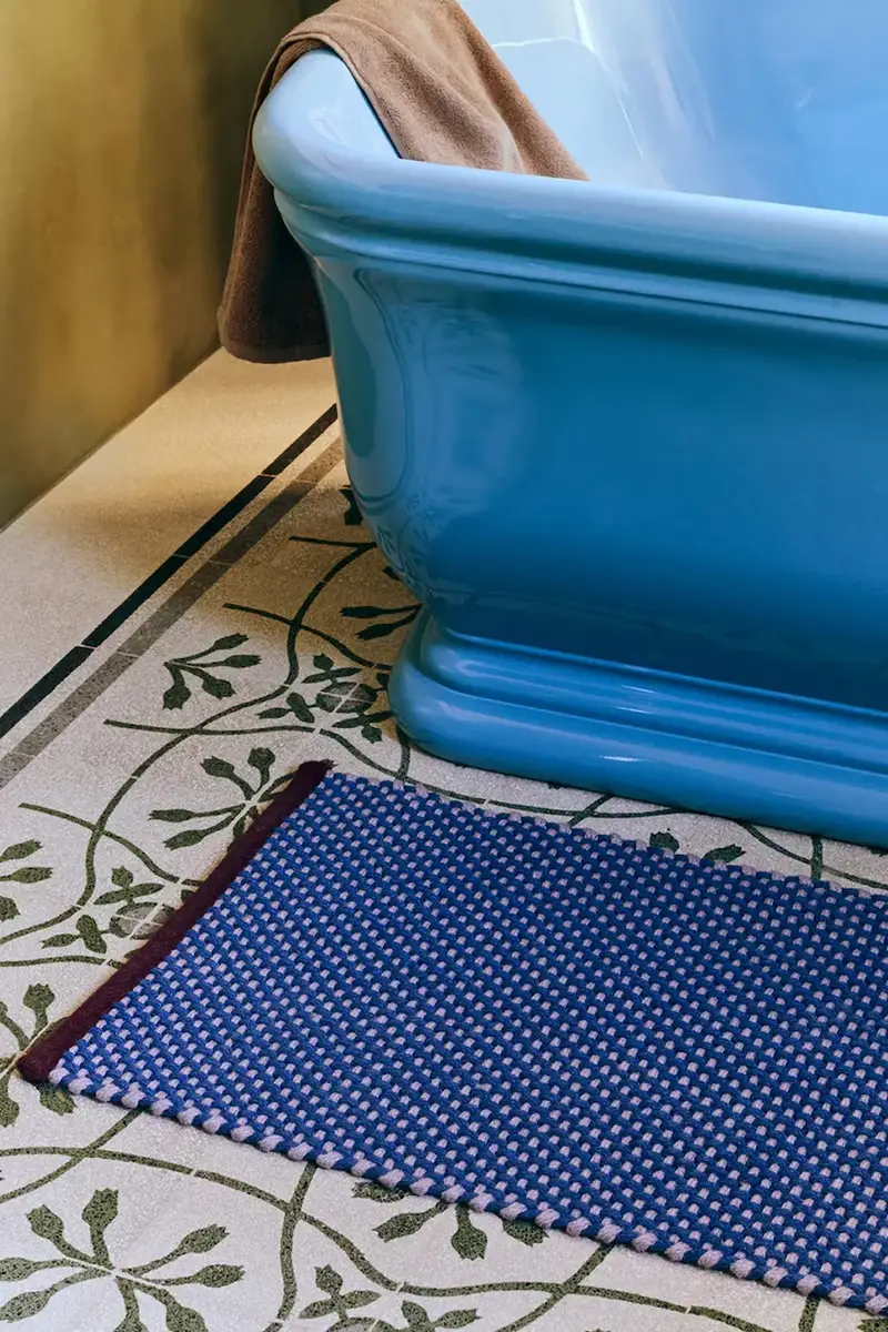 zerbino 125 x 50 cm colore blu miniatura 3