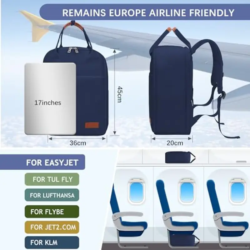 Hayayu Zaino da viaggio Blu 1990820 miniatura 3